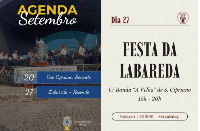 Festa da Labareda - as duas Bandas centen&aacute;rias de S&atilde;o Cipriano 